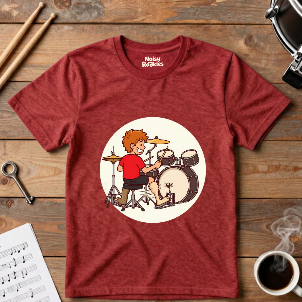 Rabbit Foot, Sloth Foot: Funny Beginner Drummer T-Shirt