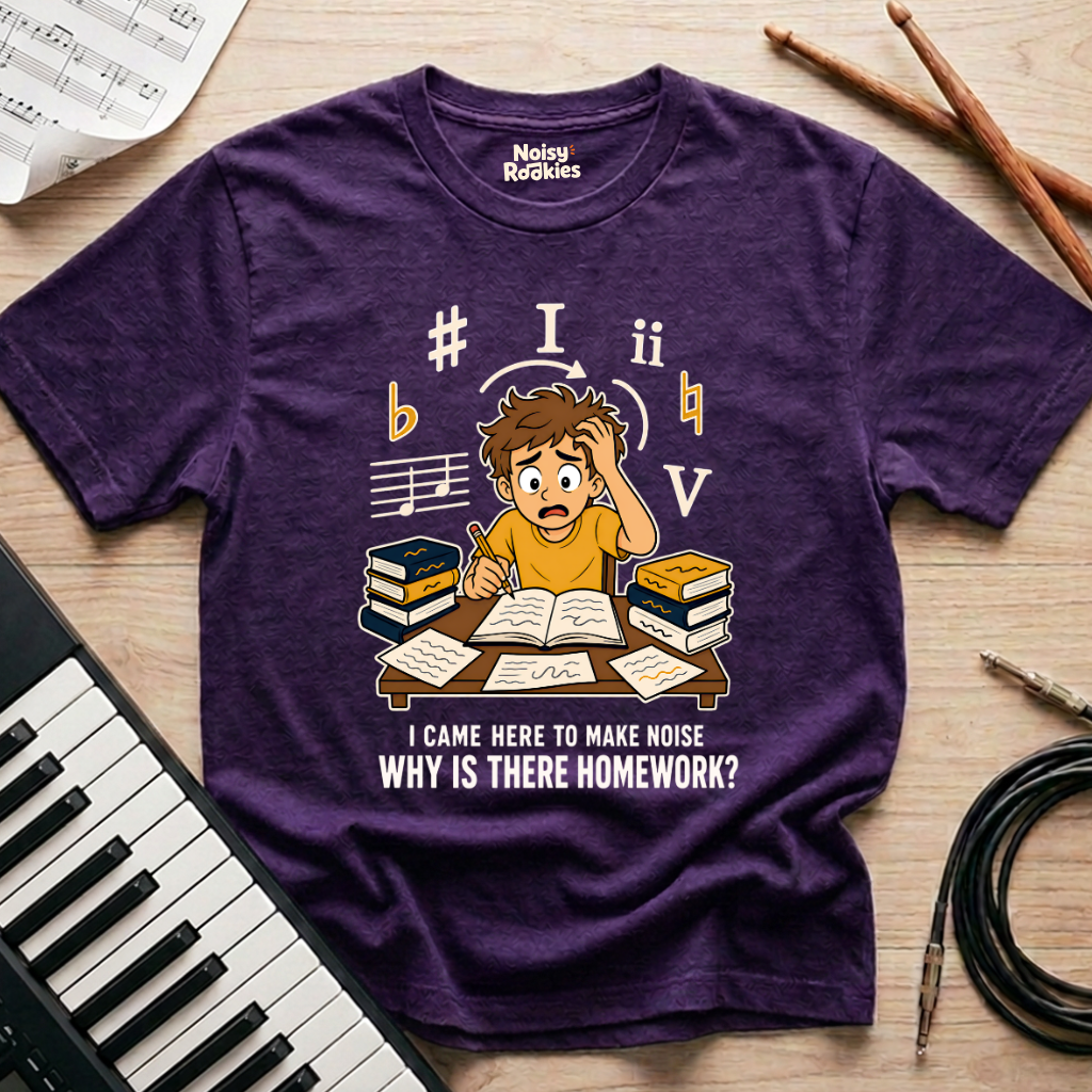 I Came Here to Make Noise: Funny Beginner Musician T-Shirt