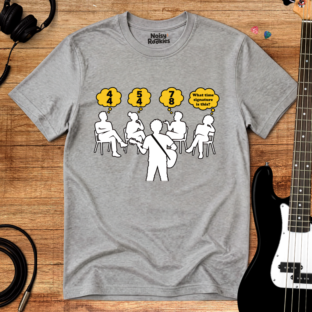 What Time Signature Is This? Funny Beginner Guitarist T-Shirt