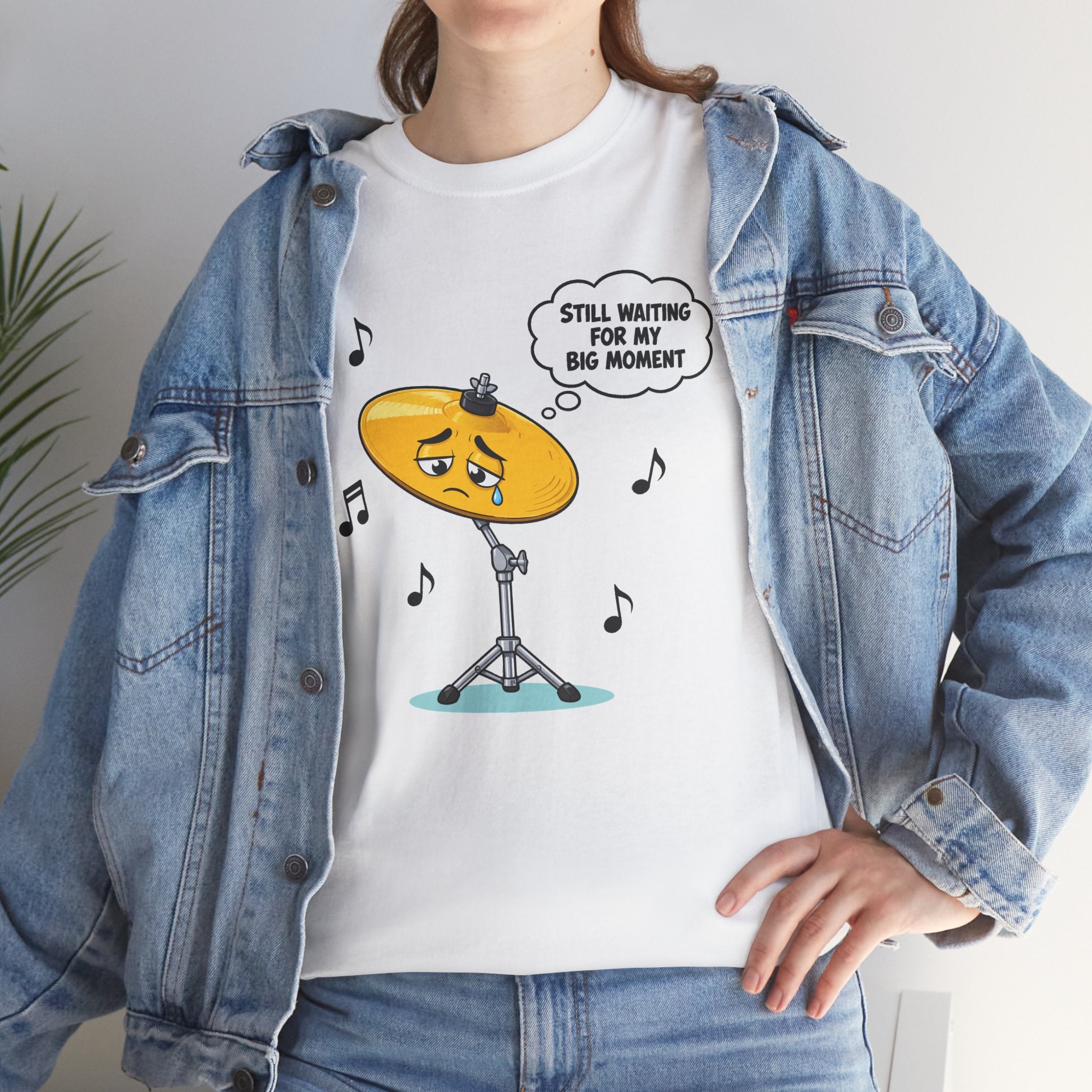 Still Waiting for My Big Moment: Funny Beginner Drummer T-Shirt