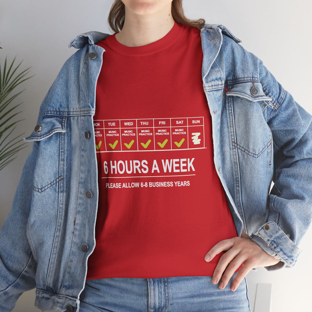 Please Allow 6 to 8 Business Years: Funny Beginner Musician T-Shirt